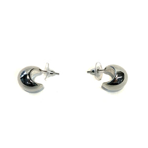 Earring, Dior, Puffy Dome Stud, Silver