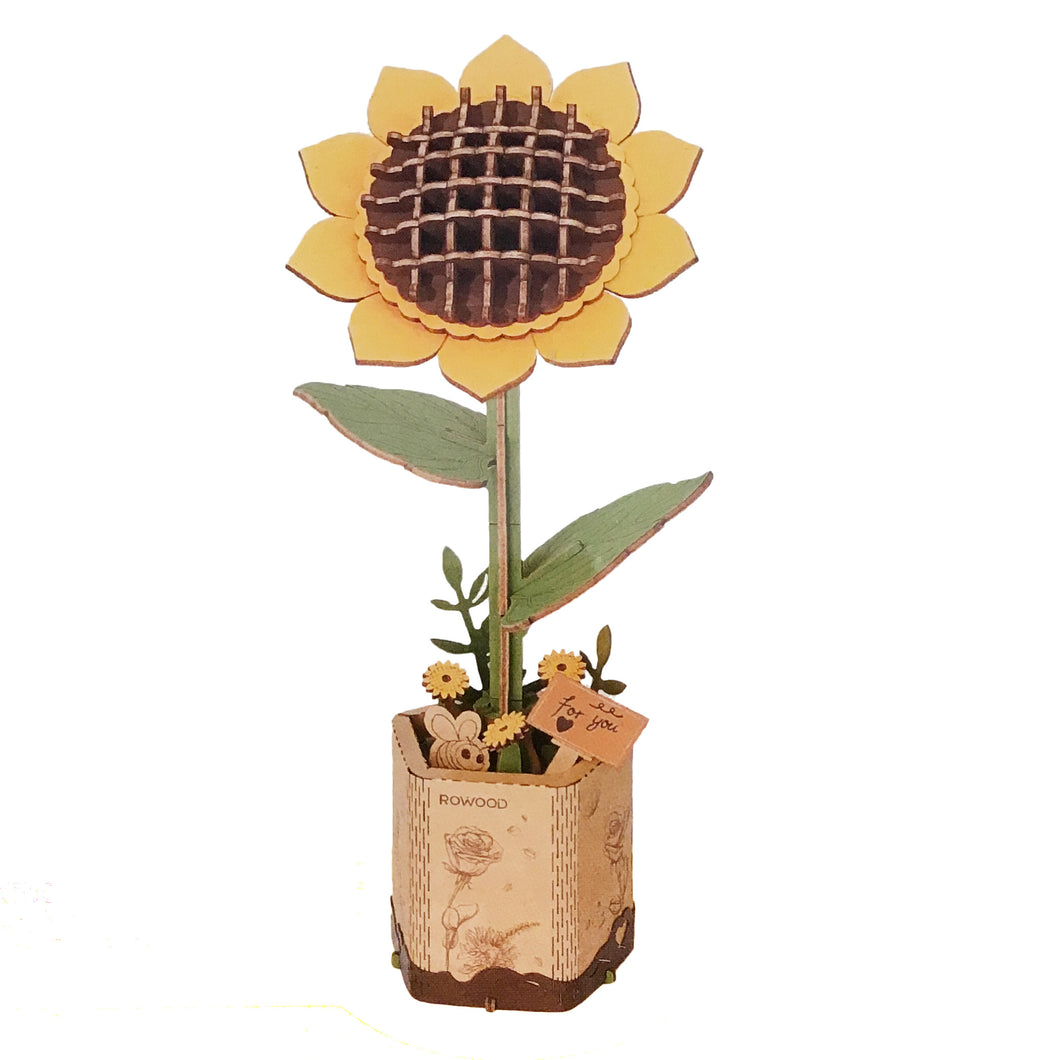 Wooden Flower Sunflower