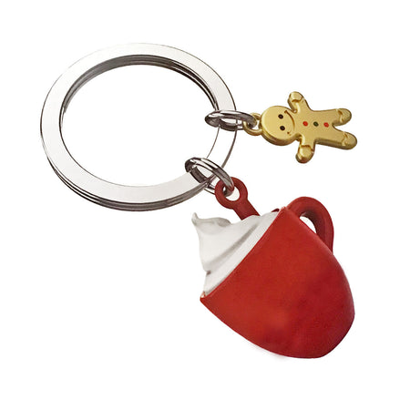 Hot Chocolate Metal Keychain