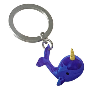 Narwhal Metal Keychain