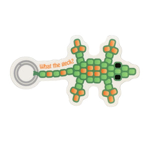 What The Geck Bead Lizard Sticker, 3in