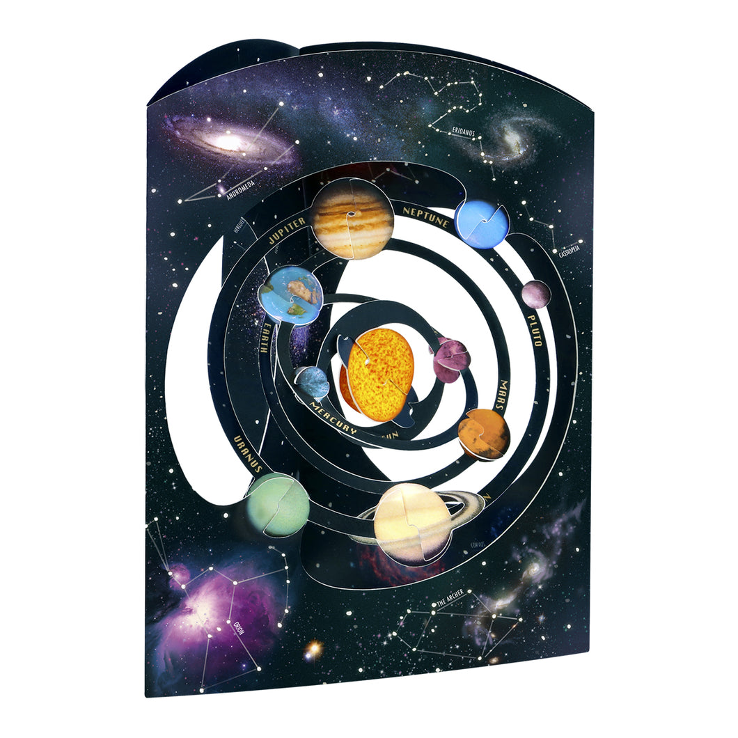 Solar System, 3D, Pop-Up Card