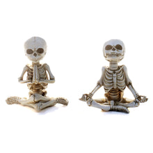 Load image into Gallery viewer, Resin Skeleton Figurine in Yoga Pose, 2 Styles
