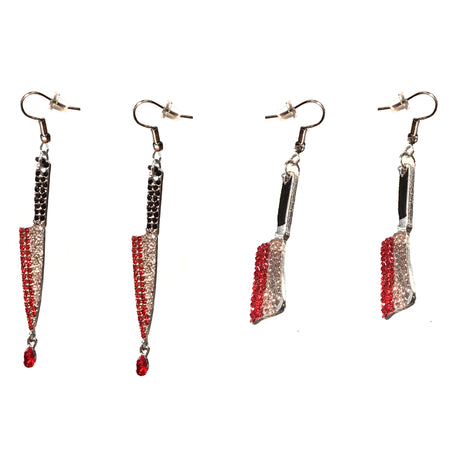 Halloween Bloody Knife Earrings