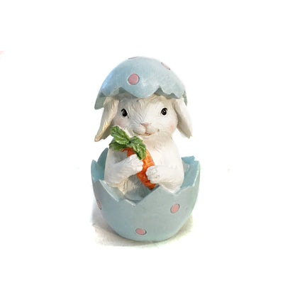 Polystone Chick, Duck, Bunny in Egg