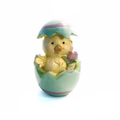 Polystone Chick, Duck, Bunny in Egg
