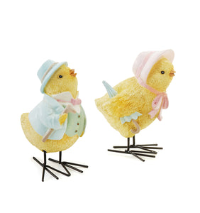 Easter Sunday Chick Figurine 2 Asst.