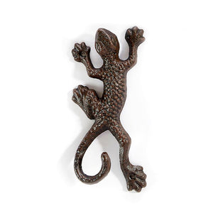 Cast Iron Geko Wall Hook, 3 Styles