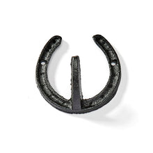 Load image into Gallery viewer, Cast Iron Horse Shoe Wall Hook, 3 Styles
