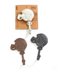 Load image into Gallery viewer, Cast Iron Helmet Wall Hook, 3 Styles
