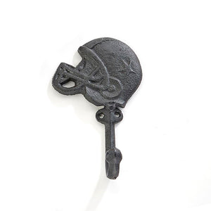 Cast Iron Helmet Wall Hook, 3 Styles