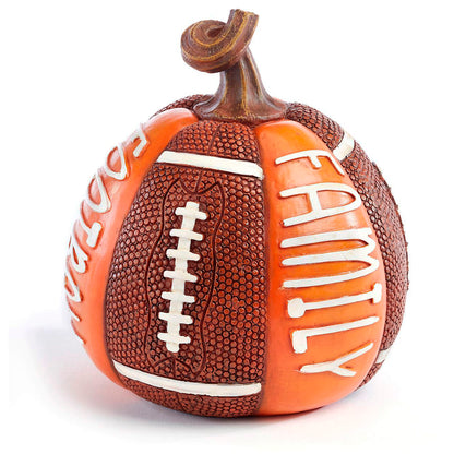 Pumpkin Football Tabletop Decor