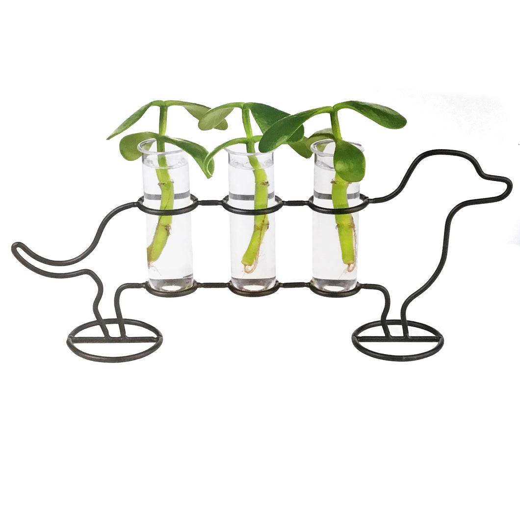 Doggy Triple Tube Vase