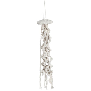 COTTON MACRAME JELLYFISH ORNAMENT; NATUR