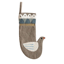 Load image into Gallery viewer, Stocking, Wool Felt Dove Shaped
