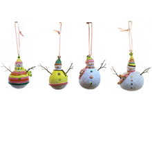 Load image into Gallery viewer, Ornament, Resin Snowman w/ Glitter
