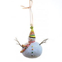 Load image into Gallery viewer, Ornament, Resin Snowman w/ Glitter
