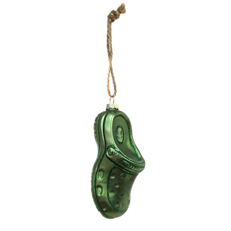 Ornament, Glass, Multi Colored Clog