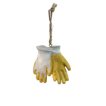 Ornament, Resin, Garden Gloves; 2 Colors