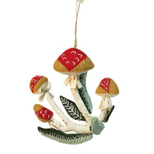 Load image into Gallery viewer, Ornament, Wool Felt Mushroom; 3 Styles
