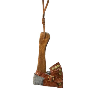 Alpine Wood Axe Ornament, 2 Styles