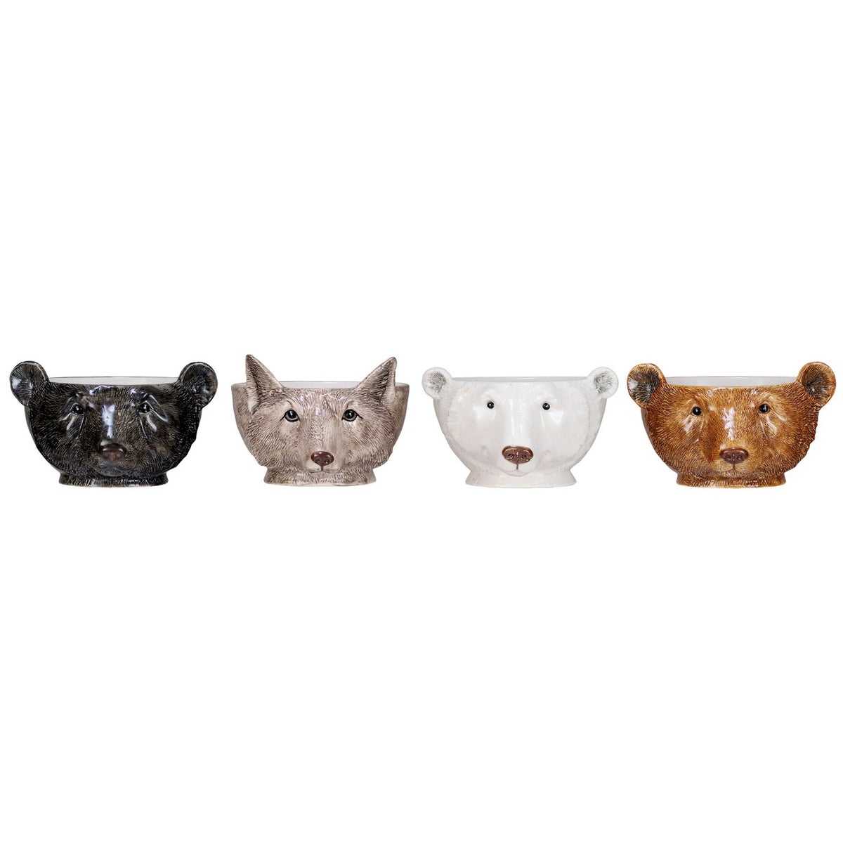 Bowl; Animal Shaped Heads; 4 Styles