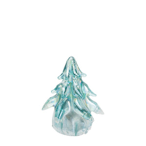 Decor, Glass Tree; Icy Blue