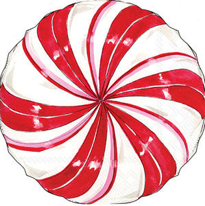 Napkin, Luncheon, Peppermint Swirl, 12ct