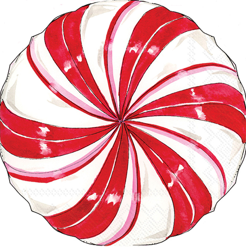 Napkin, Luncheon, Peppermint Swirl, 12ct