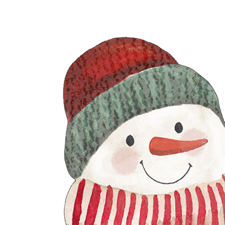 Napkin,Happy Snowman, 12ct