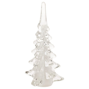 Decor, Large Glass Tree; White