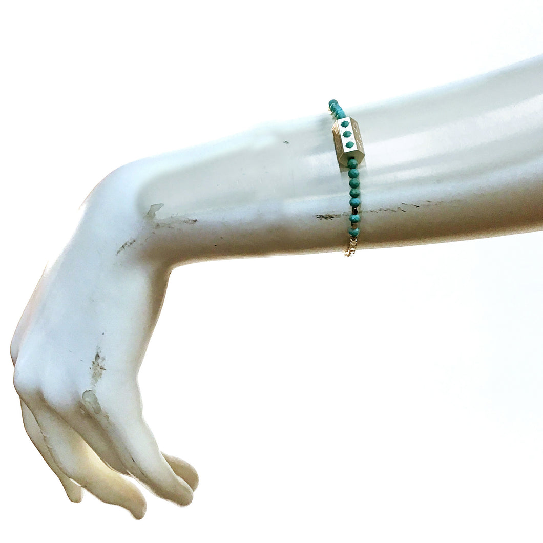 Bracelet, Stella; Tranquility/Turquoise/Silver