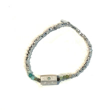 Load image into Gallery viewer, Bracelet, Stella;Peace/Aqua Terra/Silver
