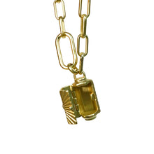 Load image into Gallery viewer, Necklace, Locket; Positive Energy/ Pyrite/Gold
