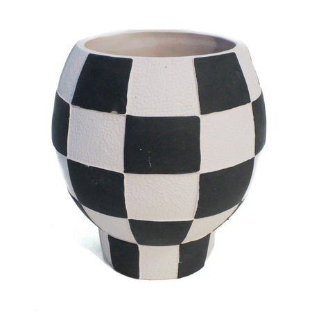 Pot Checkered Large 13x 25cm