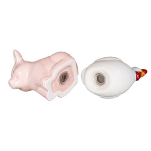 Salt & Pepper Shakers, Ceramic, Farm Animals
