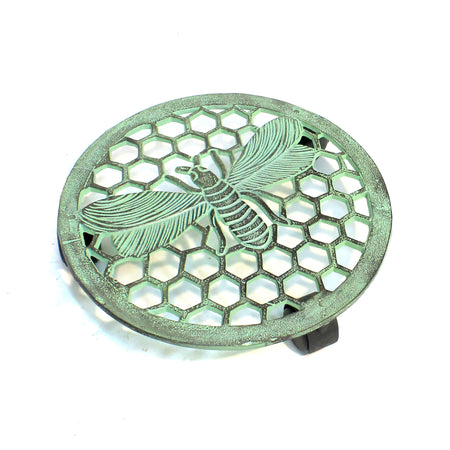 Metal Plant Caddy, 12in, Gray Bee