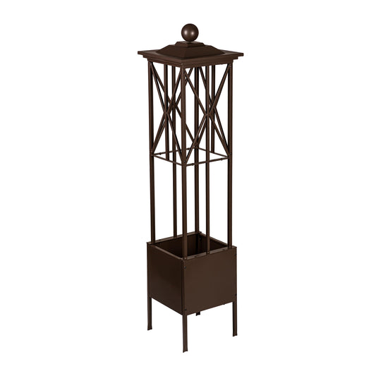 Craftsman Obelisk With Planter