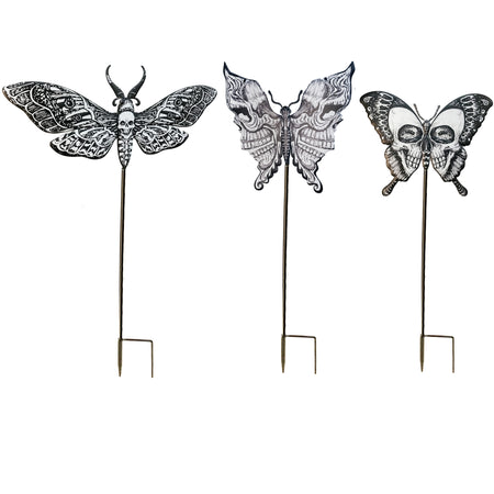 Metal Butterfly Stake, 3 Assorted