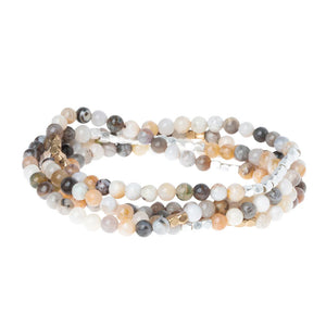 Teardrop Stone Wrap Bracelet, Mexican Onyx