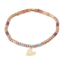 Load image into Gallery viewer, Intention Charm Necklace, Rhodonite
