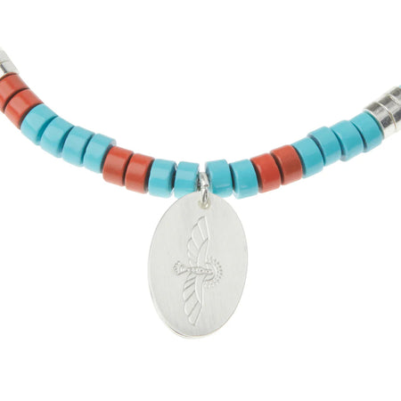 Intention Charm Necklace,Aqua Terra