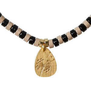 Intention Charm Necklace,Dalmation Jasper