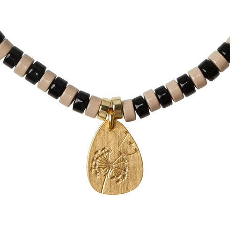 Intention Charm Necklace,Dalmation Jasper