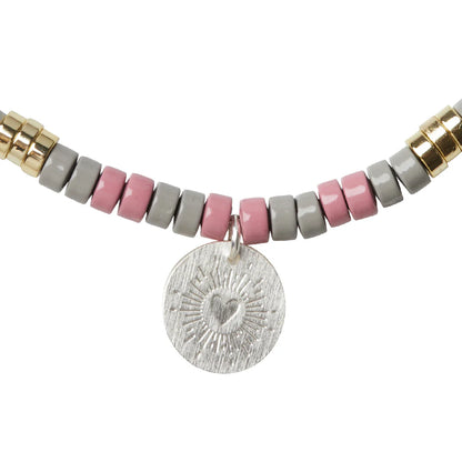 Intention Charm Necklace, Tourmaline
