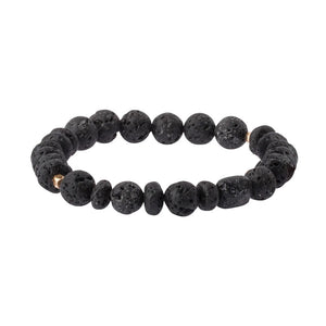 Stone Stacking Bracelet, Lava