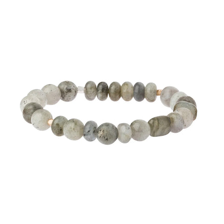 Stone Stacking Bracelet,Labradorite