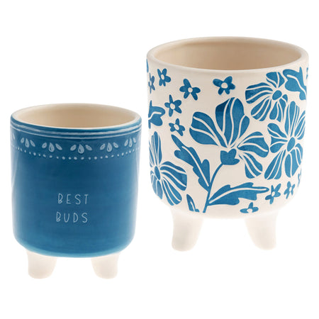 Wax resist Planters,Set of 2, Best Buds