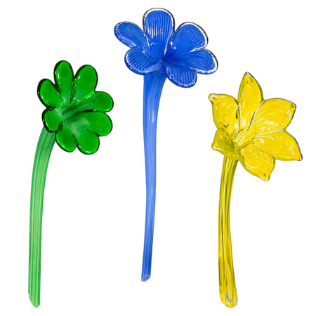 Glass Flower Plant Watering Channel, 3 Styles