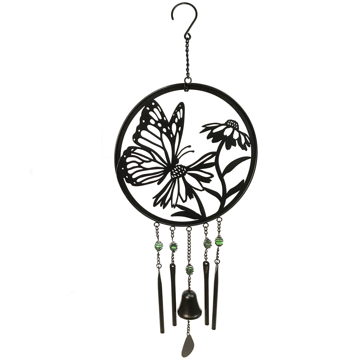 Metal Wind Chime, Butterfly, 32"